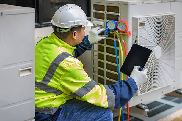 Professional Heat Pump Repair technician working in Santee, CA